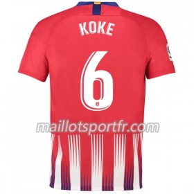 Maillot de Foot Atlético Madrid Koke 6 Domicile 2018/19
